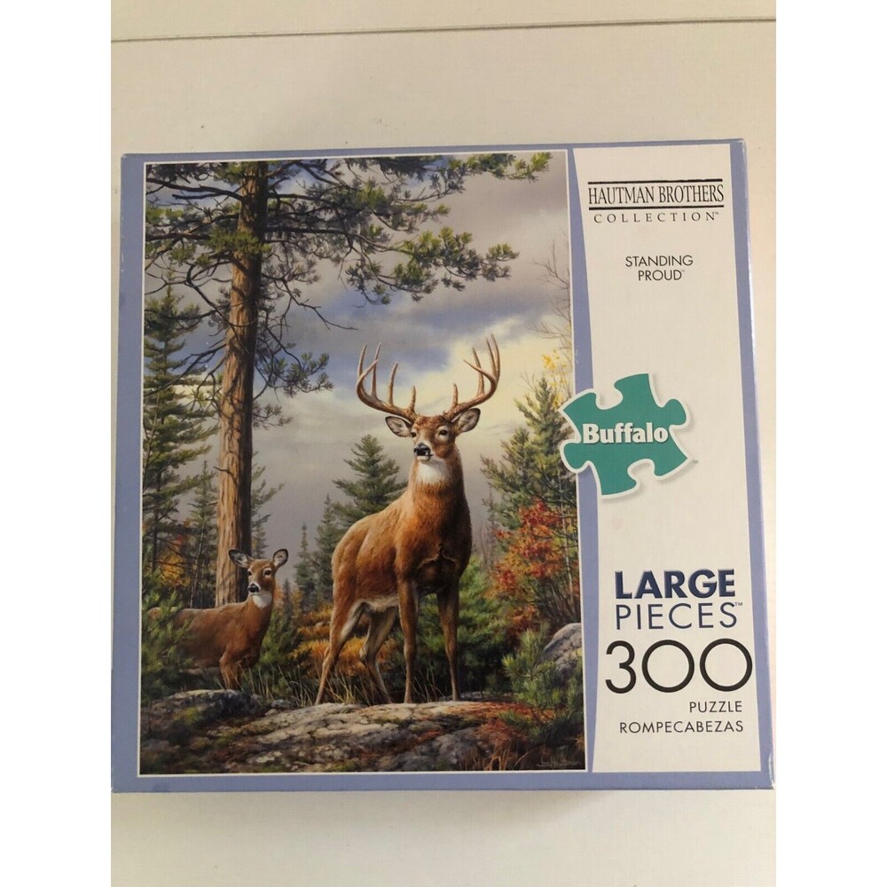 100% COMP. BUFFALO HAUTMAN BROTHERS 300 LARGE PIECE JIGSAW PUZZLE-STANDING PROUD